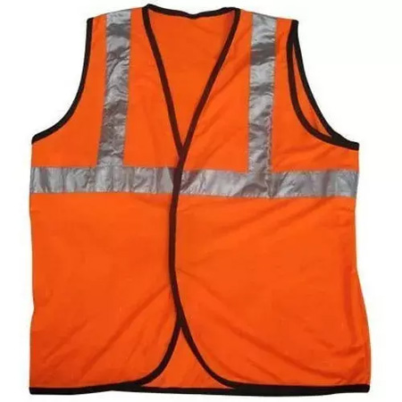 B K JAGAN & CO Safety Jacket Reflector, Strap Size: 2 inch (Orange)