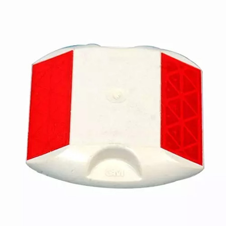 Ladwa Stud Road Reflectors for Road safety Plastic Red & White, 0I-I099-MSP1